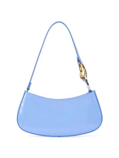 Staud Women's Ollie Leather Shoulder Bag In Blue Hydrangea