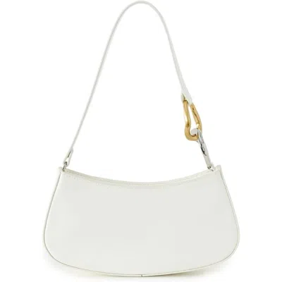 Staud Women's Ollie Leather Shoulder Bag, Paper In White