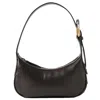 Staud Owen Leather Shoulder Bag In Brown