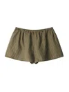Staud Paddle Linen Short In Multi