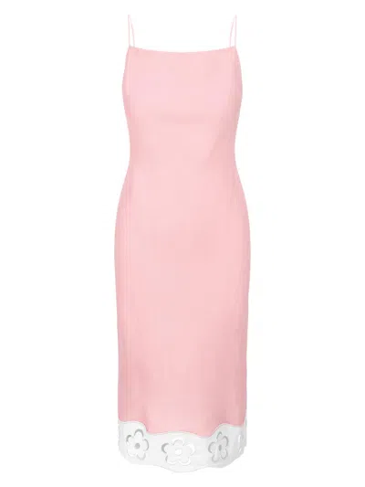 Staud Women's Palo Linen Sheath Dress In Pink