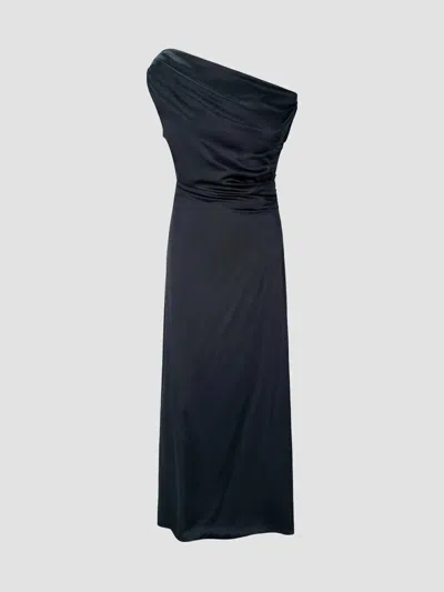 Staud Women's Phare Stretch-silk Maxi Dress In Black