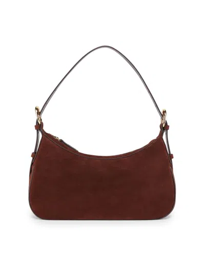 Staud Women's Pine Suede Shoulder Bag In Brown