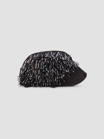 Staud Women's Porcupine Clutch In Black