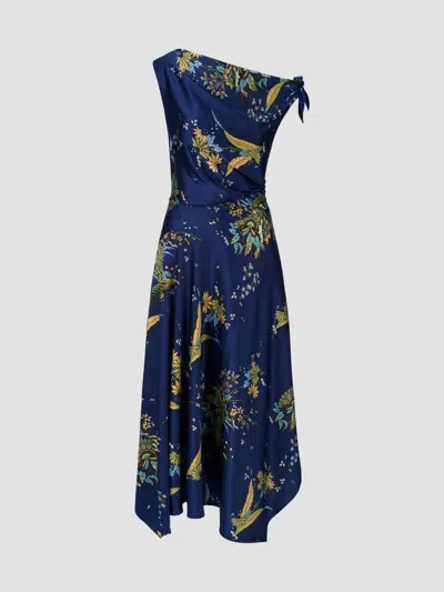 Staud Women's Portia Silk Maxi Dress In Tapestry Midnight