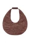 Staud Women's Raffia Moon Tote Bag In Mahogany