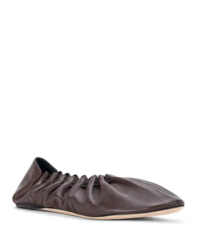 Staud Women's Rue Cinched Flats In Brown