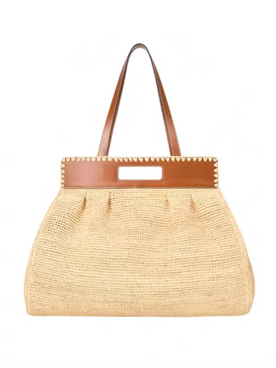 Staud Women's Rue Tote Bag In Natural/ Tan In Multi