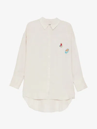 Staud Women's Sandbar Linen Top In Natural In Neutral