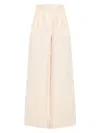 Staud Grayson Cotton Tweed Wide-leg Pants In Beige