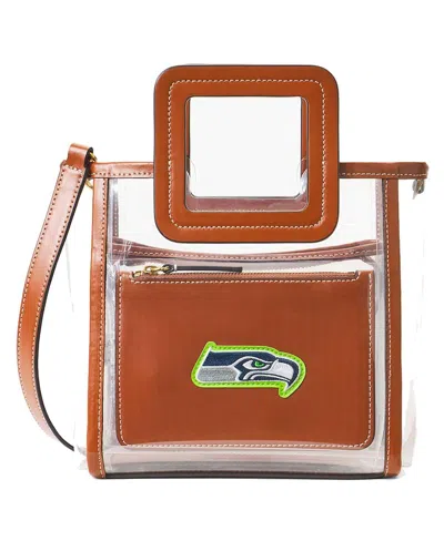 STAUD WOMEN'S SEATTLE SEAHAWKS CLEAR MINI SHIRLEY BAG