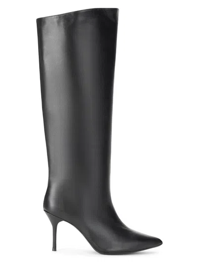 Staud Women's Sebastian 80mm Leather Knee-high Boots In Black
