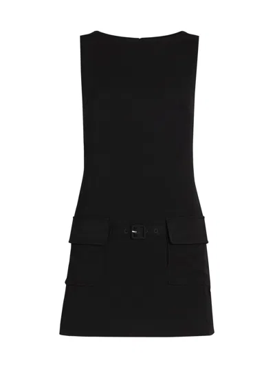 Staud Women's Shelia Sheath Minidress In Black