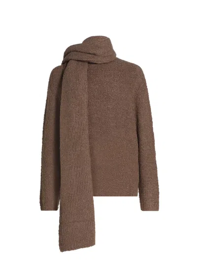 Staud Women's Siren Scarf Sweater In Brown