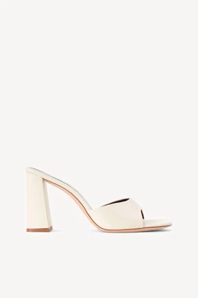 Staud Off-white Sloane Heeled Sandals In Crm Cream