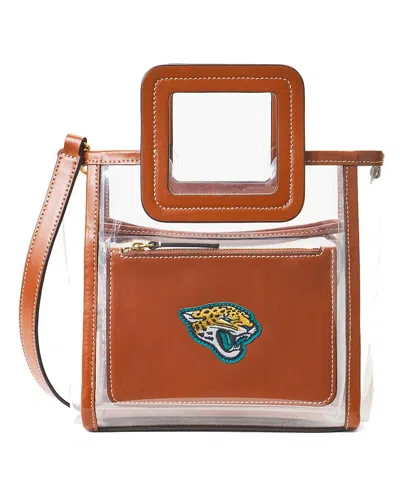 Staud Women's  Jacksonville Jaguars Clear Mini Shirley Bag In Brown