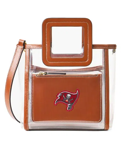 Staud Women's  Tampa Bay Buccaneers Clear Mini Shirley Bag In Brown