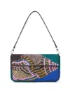 Staud Timmy Convertible Shoulder Bag Conch Shell In Blue
