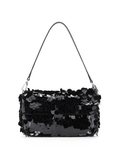 Staud Women's Timmy Sequined Shoulder Bag In Black