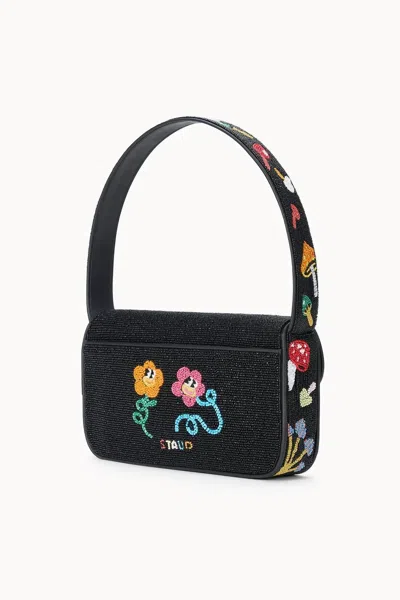 Staud Women's Tommy Beaded Bag In Shroomscape In Black