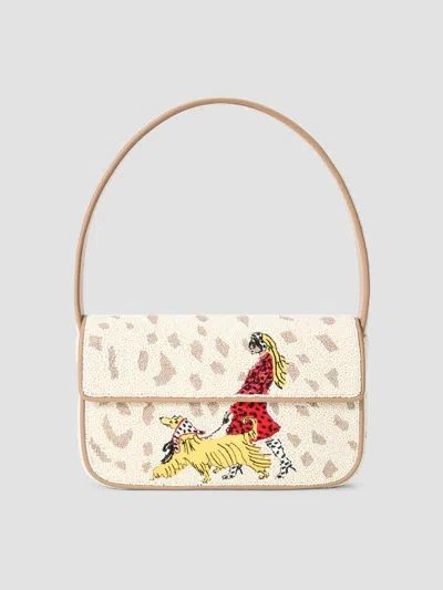 Staud Women's Tommy Beaded Shoulder Bag In Dog Walk