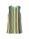 Staud Valley Stripe Open Stitch Knit Top In Multi