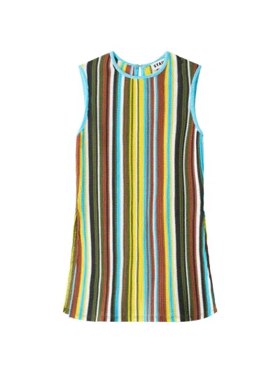 STAUD WOMEN'S VALLEY TEXTURED STRIPED TOP