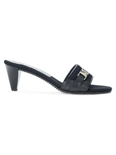 Staud Women's Veda 60mm Mesh Slip-on Sandals In Blue