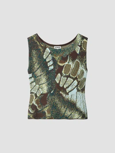 Staud Women's Veronica Butterfly Jacquard-knit Top In Multi