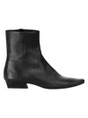 Staud 20mm Wally Flat Ankle Boot In Black