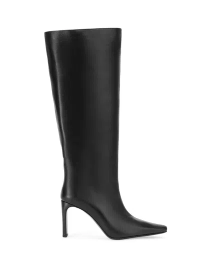 Staud Women's Wally 90mm Leather Boots In Black