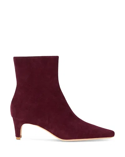 Staud Women's Wally Ankle Boots In Burgundy