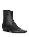Staud Women's Wally Flat Ankle Boots In Black