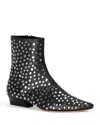 Staud Women's Wally Flat Ankle Boots In Black
