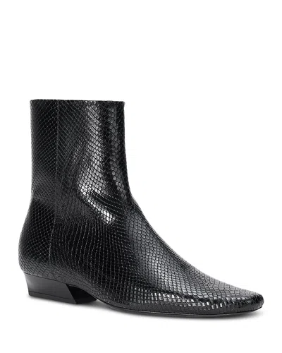Staud Women's Wally Flat Ankle Boots In Black
