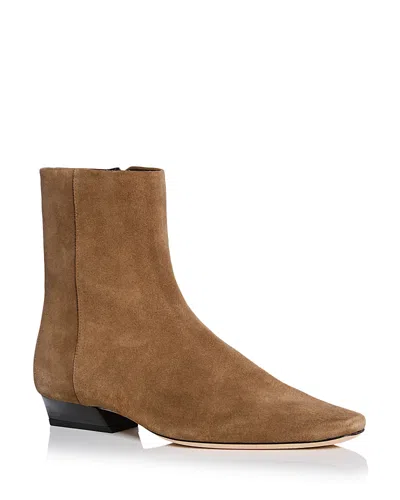 Staud Women's Wally Flat Ankle Boots In Brown