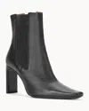 Staud Women's Wally Leather High Heel Ankle Boots In Black