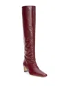 Staud Women's Wally Mid Heel Knee High Boots In Pinot