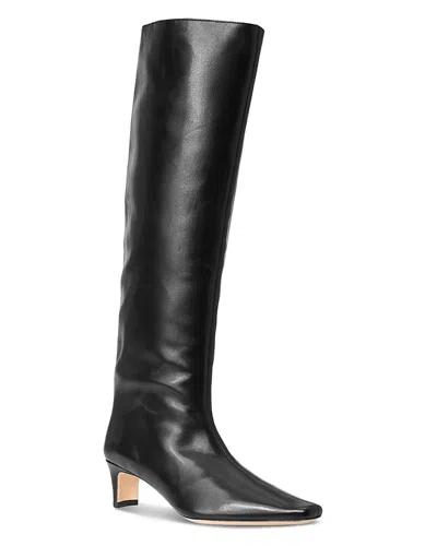 Staud Women's Wally Mid Heel Knee High Boots In Black
