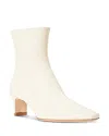 Staud Off-white Wally Ankle Boots In Cream