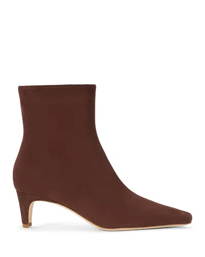 Staud Women's Wally Suede Ankle Boots In Brown