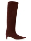 Staud Women's Wally Suede Knee-high Boots In Brown