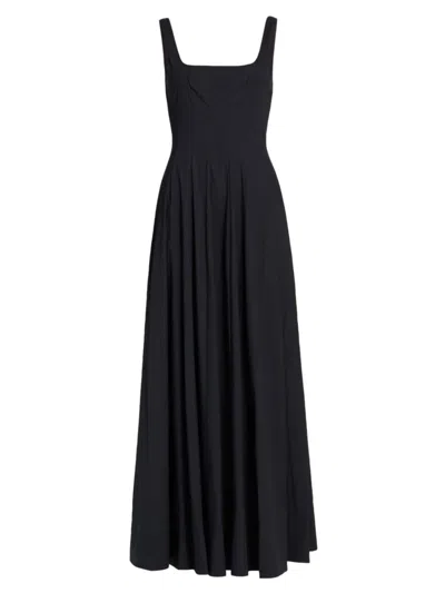 Staud Women's Wells Maxi Dress In Black