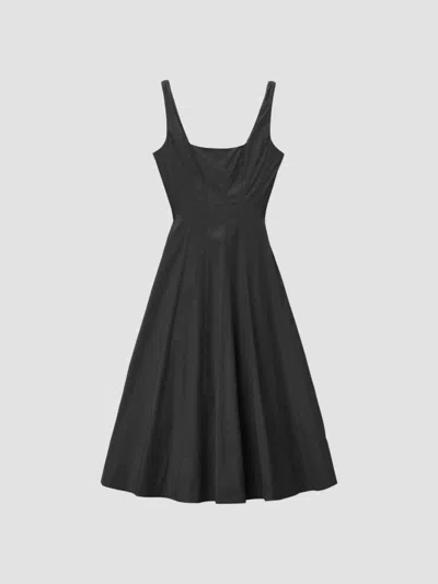 Staud Women's Wells Midi Dress In Black