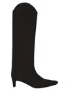 Staud Women's Western Wally Suede Tall Boots In Black