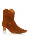 Staud Women's Western Wally Ankle Boots In Tan