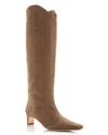 Staud Women's Western Wally Tall Boots In Dune
