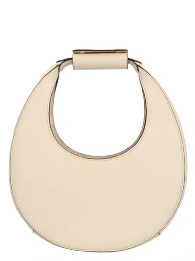 Staud Women White Mini Moon Handbag, Onesize Luxury Shoulder Bags For Women Darveys