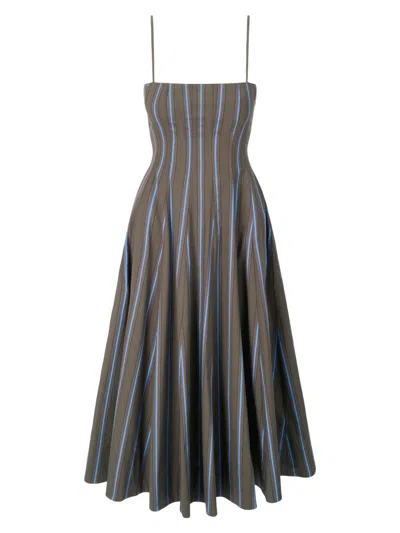 Staud Wylie Dress In Gray