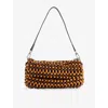 Staud Womens Multi Wood Beads Timmy Beaded Shoulder Bag In Multi